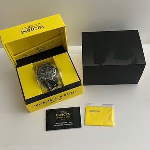 Invicta NHL Washington Capitals Men’s Watch 48mm, Gold, Black ZG-42311 “New”